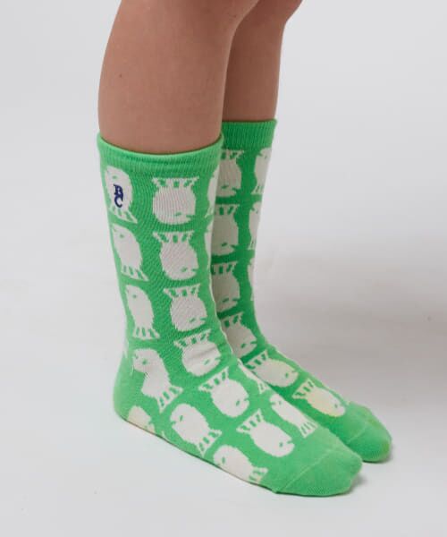 URBAN RESEARCH DOORS/アーバンリサーチ ドアーズ BOBO CHOSES LuckyFishalloverLongsocks(KIDS) GREEN 19-21 URBAN RESEARCH DOORS/アーバンリサーチ ドアーズ BOBO CHOSES LuckyFishalloverLongsocks(KIDS) GREEN 19-21