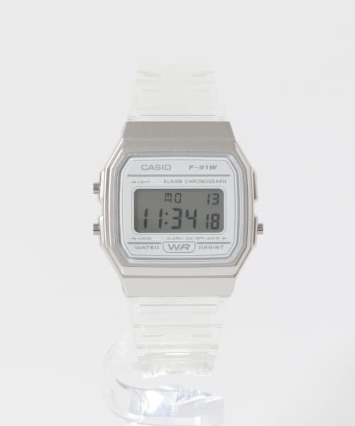 URBAN RESEARCH DOORS/アーバンリサーチ ドアーズ CASIO F-91WS-7JH CLEAR/WHT FREE URBAN RESEARCH DOORS/アーバンリサーチ ドアーズ CASIO F-91WS-7JH CLEAR/WHT FREE