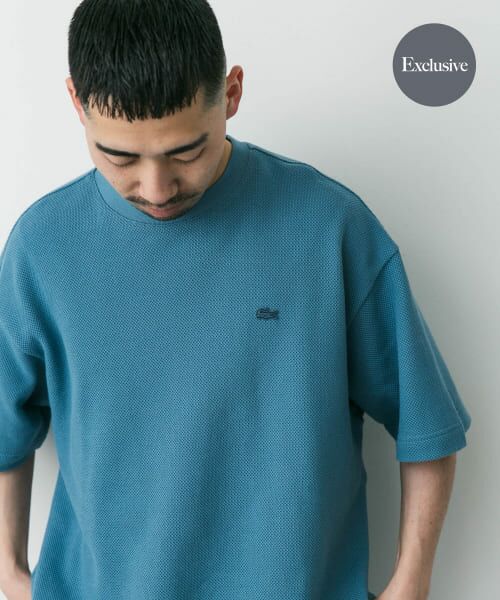 URBAN RESEARCH DOORS/アーバンリサーチ ドアーズ 『別注』LACOSTE×DOORS thick pique crew ShortSleeve CALCAIRE 3 URBAN RESEARCH DOORS/アーバンリサーチ ドアーズ 『別注』LACOSTE×DOORS thick pique crew ShortSleeve CALCAIRE 3