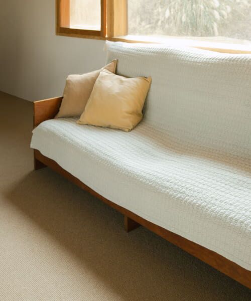 URBAN RESEARCH DOORS/アーバンリサーチ ドアーズ LIVING PRODUCTS コットンマット ドット 190×190 ブルーグレー L URBAN RESEARCH DOORS/アーバンリサーチ ドアーズ LIVING PRODUCTS コットンマット ドット 190×190 ブルーグレー L