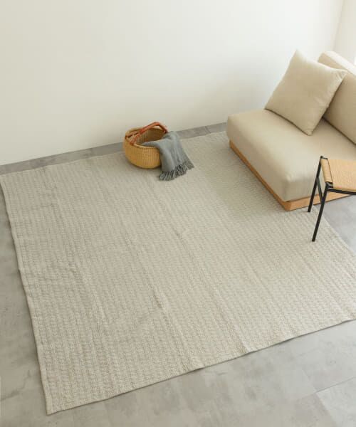 URBAN RESEARCH DOORS/アーバンリサーチ ドアーズ LIVING PRODUCTS コットンマット ドット 190×190 ベージュ L URBAN RESEARCH DOORS/アーバンリサーチ ドアーズ LIVING PRODUCTS コットンマット ドット 190×190 ベージュ L