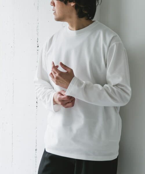 URBAN RESEARCH DOORS/アーバンリサーチ ドアーズ 『イージーケア』ポンチ ロングスリーブ Tシャツ WHITE L URBAN RESEARCH DOORS/アーバンリサーチ ドアーズ 『イージーケア』ポンチ ロングスリーブ Tシャツ WHITE L