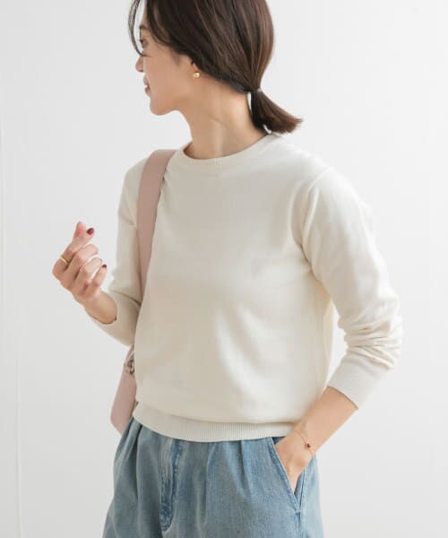 URBAN RESEARCH DOORS/アーバンリサーチ ドアーズ オーガニックコットンクルーネックプルオーバー OFF M URBAN RESEARCH DOORS/アーバンリサーチ ドアーズ オーガニックコットンクルーネックプルオーバー OFF M