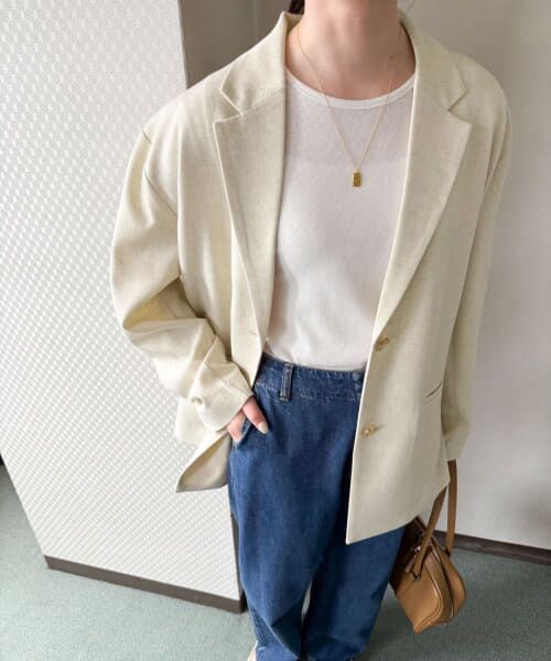 URBAN RESEARCH DOORS/アーバンリサーチ ドアーズ 『セットアップ対応』 シングルテーラードジャケット NATURAL M URBAN RESEARCH DOORS/アーバンリサーチ ドアーズ 『セットアップ対応』 シングルテーラードジャケット NATURAL M