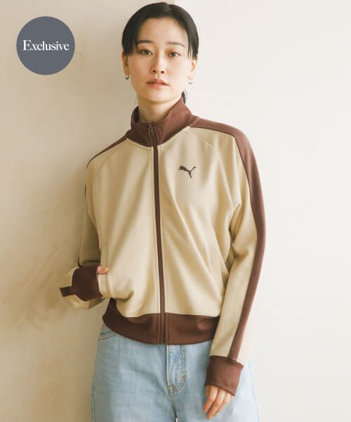 URBAN RESEARCH DOORS/アーバンリサーチ ドアーズ 『別注』PUMA×DOORS T7 TRACK JACKET CRM×BRN M URBAN RESEARCH DOORS/アーバンリサーチ ドアーズ 『別注』PUMA×DOORS T7 TRACK JACKET CRM×BRN M