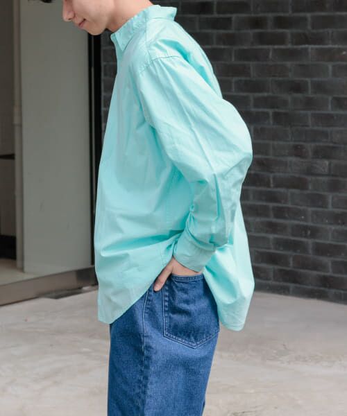 URBAN RESEARCH DOORS/アーバンリサーチ ドアーズ FORK & SPOON ガーメントダイロングスリーブシャツ AQUABLUE 5 URBAN RESEARCH DOORS/アーバンリサーチ ドアーズ FORK & SPOON ガーメントダイロングスリーブシャツ AQUABLUE 5