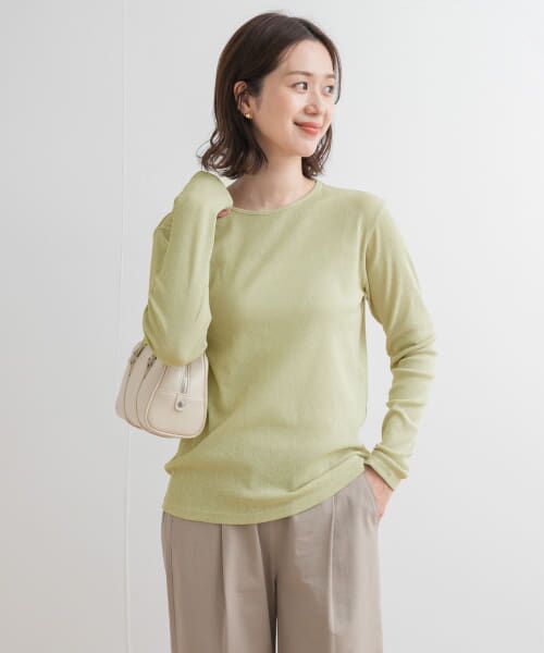 URBAN RESEARCH DOORS/アーバンリサーチ ドアーズ ドライタッチテレコロングTシャツ L.KHAKI M URBAN RESEARCH DOORS/アーバンリサーチ ドアーズ ドライタッチテレコロングTシャツ L.KHAKI M