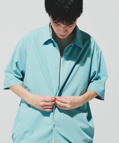 URBAN RESEARCH DOORS/アーバンリサーチ ドアーズ 『仁村紗和さん着用』『UR TECH』サマシェア シャツカーディガン L.BLUE XL URBAN RESEARCH DOORS/アーバンリサーチ ドアーズ 『仁村紗和さん着用』『UR TECH』サマシェア シャツカーディガン L.BLUE XL