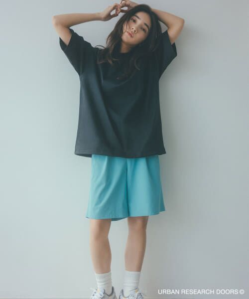 URBAN RESEARCH DOORS/アーバンリサーチ ドアーズ 『仁村紗和さん着用』『UR TECH』サマシェア イージーショーツ L.BLUE L URBAN RESEARCH DOORS/アーバンリサーチ ドアーズ 『仁村紗和さん着用』『UR TECH』サマシェア イージーショーツ L.BLUE L