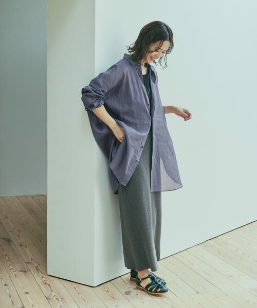 新品タグ付◇ BLUE ラミーコットンビックシャツ - メルカリ