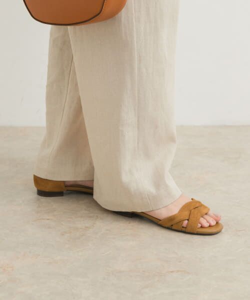 URBAN RESEARCH DOORS/アーバンリサーチ ドアーズ 『一部WEB限定カラー』セパレートフラットサンダル CAMEL 38 URBAN RESEARCH DOORS/アーバンリサーチ ドアーズ 『一部WEB限定カラー』セパレートフラットサンダル CAMEL 38