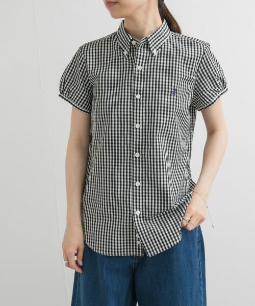 URBAN RESEARCH DOORS/アーバンリサーチ ドアーズ GYMPHLEX FRENCH SLEEVE SHIRTS GINGHAM 14 URBAN RESEARCH DOORS/アーバンリサーチ ドアーズ GYMPHLEX FRENCH SLEEVE SHIRTS GINGHAM 14