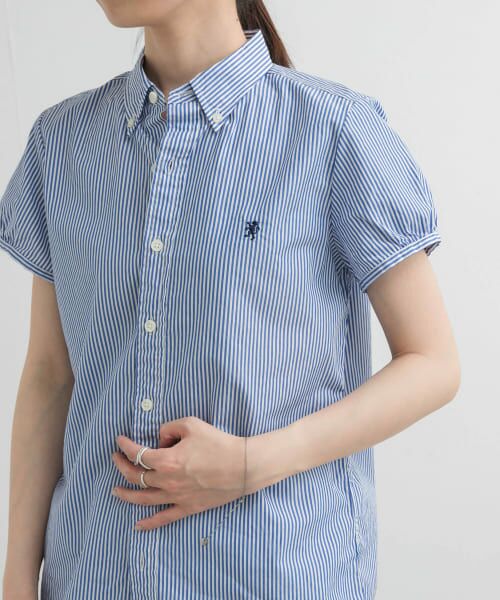 URBAN RESEARCH DOORS/アーバンリサーチ ドアーズ GYMPHLEX FRENCH SLEEVE SHIRTS STRIPE 14 URBAN RESEARCH DOORS/アーバンリサーチ ドアーズ GYMPHLEX FRENCH SLEEVE SHIRTS STRIPE 14