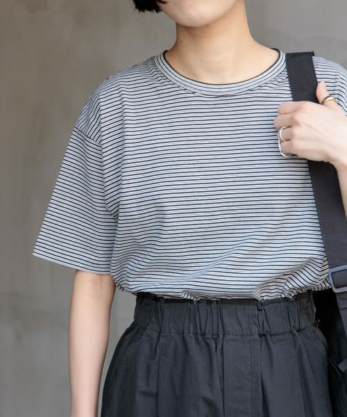 URBAN RESEARCH DOORS/アーバンリサーチ ドアーズ FORK & SPOON マルチカラーボーダーTシャツ BLACK 1 URBAN RESEARCH DOORS/アーバンリサーチ ドアーズ FORK & SPOON マルチカラーボーダーTシャツ BLACK 1