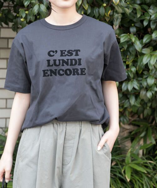 URBAN RESEARCH DOORS/アーバンリサーチ ドアーズ FORK & SPOON フロッキーロゴTシャツ INK BLACK 1 URBAN RESEARCH DOORS/アーバンリサーチ ドアーズ FORK & SPOON フロッキーロゴTシャツ INK BLACK 1