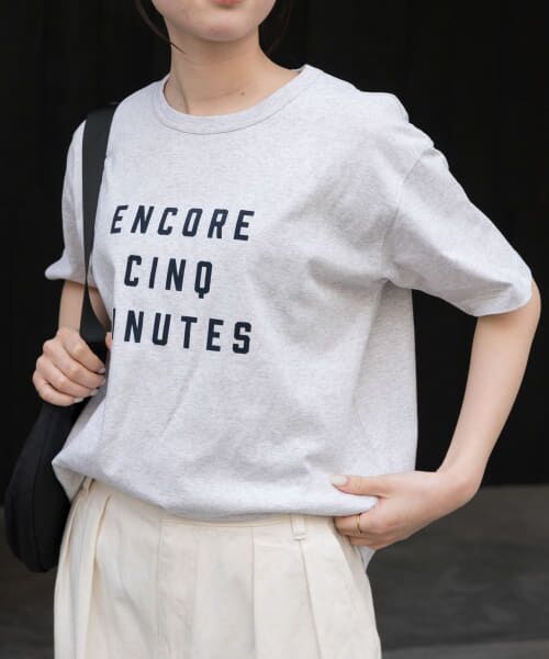 URBAN RESEARCH DOORS/アーバンリサーチ ドアーズ FORK & SPOON フロッキーロゴTシャツ TOP GRAY 1 URBAN RESEARCH DOORS/アーバンリサーチ ドアーズ FORK & SPOON フロッキーロゴTシャツ TOP GRAY 1