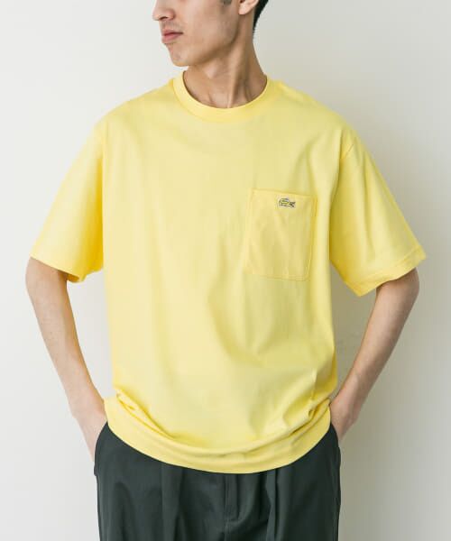 URBAN RESEARCH DOORS/アーバンリサーチ ドアーズ LACOSTE アウトラインクロックポケットTシャツ YELLOW 4 URBAN RESEARCH DOORS/アーバンリサーチ ドアーズ LACOSTE アウトラインクロックポケットTシャツ YELLOW 4