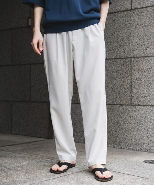 URBAN RESEARCH DOORS/アーバンリサーチ ドアーズ リネンライクイージートラウザー OFF M URBAN RESEARCH DOORS/アーバンリサーチ ドアーズ リネンライクイージートラウザー OFF M