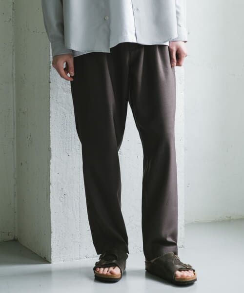 URBAN RESEARCH DOORS/アーバンリサーチ ドアーズ リネンライクイージートラウザー LIGHTBROWN M URBAN RESEARCH DOORS/アーバンリサーチ ドアーズ リネンライクイージートラウザー LIGHTBROWN M
