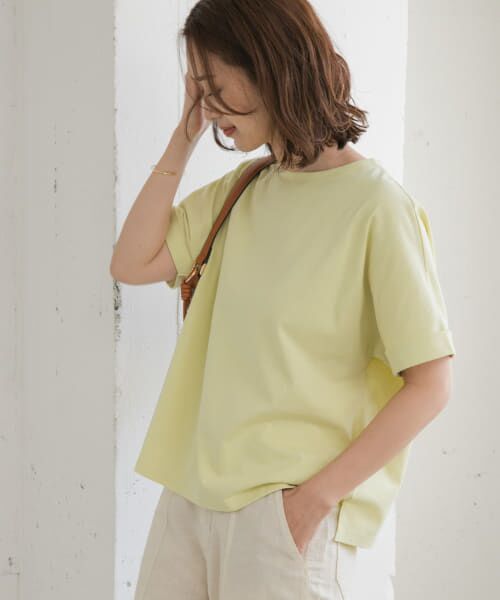 URBAN RESEARCH DOORS/アーバンリサーチ ドアーズ 『UR TECH』コットンロールスリーブプルオーバー YELLOW M URBAN RESEARCH DOORS/アーバンリサーチ ドアーズ 『UR TECH』コットンロールスリーブプルオーバー YELLOW M