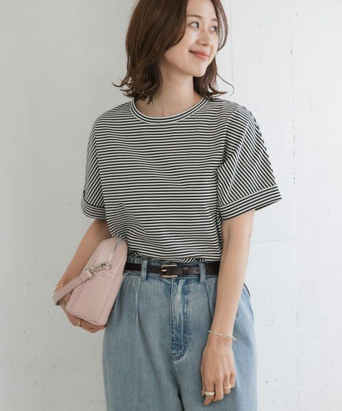 URBAN RESEARCH DOORS / アーバンリサーチ ドアーズ Tシャツ | 『UR TECH』コットンロールスリーブプルオーバー | 詳細11