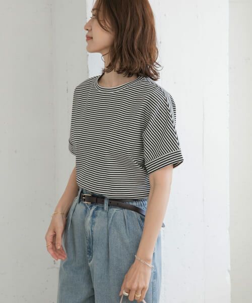 URBAN RESEARCH DOORS / アーバンリサーチ ドアーズ Tシャツ | 『UR TECH』コットンロールスリーブプルオーバー | 詳細12