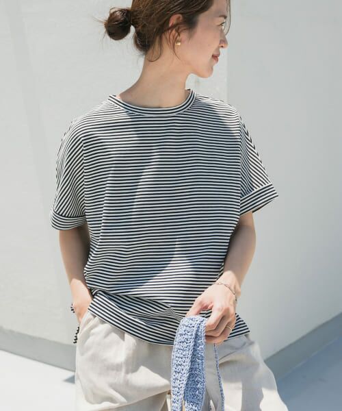 URBAN RESEARCH DOORS / アーバンリサーチ ドアーズ Tシャツ | 『UR TECH』コットンロールスリーブプルオーバー | 詳細2