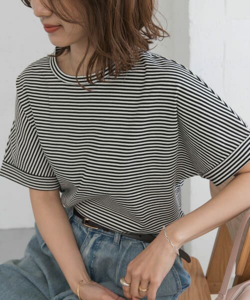 URBAN RESEARCH DOORS / アーバンリサーチ ドアーズ Tシャツ | 『UR TECH』コットンロールスリーブプルオーバー | 詳細9