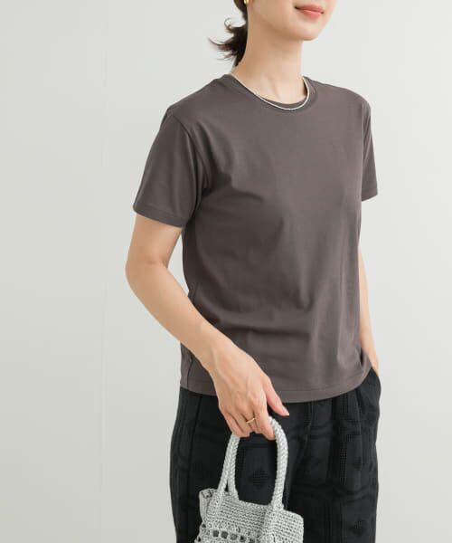 URBAN RESEARCH DOORS/アーバンリサーチ ドアーズ 『UR TECH』汗染み防止ベーシックTシャツ CHARCOAL M URBAN RESEARCH DOORS/アーバンリサーチ ドアーズ 『UR TECH』汗染み防止ベーシックTシャツ CHARCOAL M