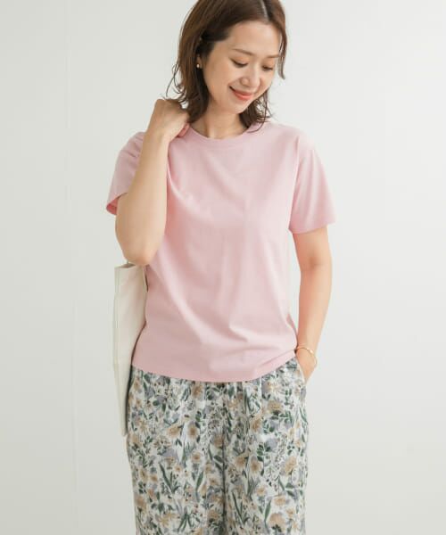 URBAN RESEARCH DOORS/アーバンリサーチ ドアーズ 『UR TECH』汗染み防止ベーシックTシャツ PINK M URBAN RESEARCH DOORS/アーバンリサーチ ドアーズ 『UR TECH』汗染み防止ベーシックTシャツ PINK M