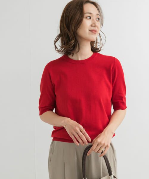URBAN RESEARCH DOORS / アーバンリサーチ ドアーズ ニット・セーター | 『UR TECH ひやサラクール』コットンハーフスリーブKNIT | 詳細1
