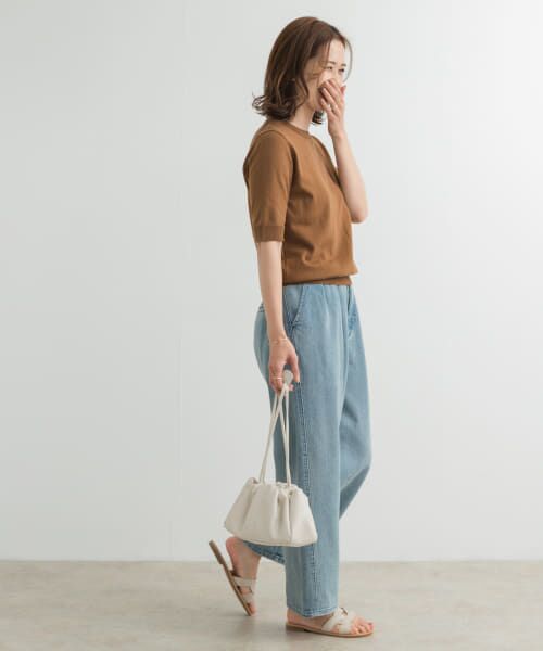 URBAN RESEARCH DOORS / アーバンリサーチ ドアーズ ニット・セーター | 『UR TECH ひやサラクール』コットンハーフスリーブKNIT | 詳細16