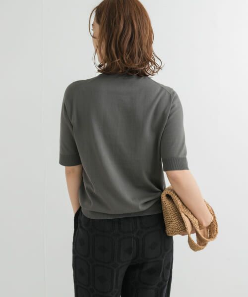 URBAN RESEARCH DOORS / アーバンリサーチ ドアーズ ニット・セーター | 『UR TECH ひやサラクール』コットンハーフスリーブKNIT | 詳細22