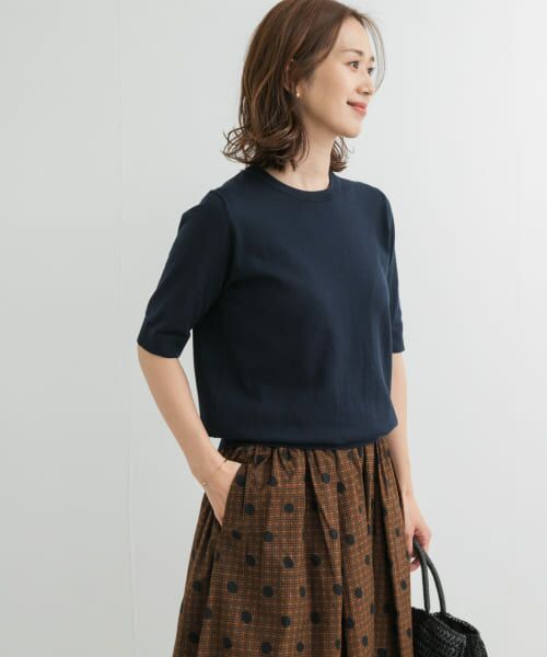 URBAN RESEARCH DOORS / アーバンリサーチ ドアーズ ニット・セーター | 『UR TECH ひやサラクール』コットンハーフスリーブKNIT | 詳細30