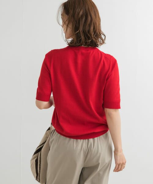 URBAN RESEARCH DOORS / アーバンリサーチ ドアーズ ニット・セーター | 『UR TECH ひやサラクール』コットンハーフスリーブKNIT | 詳細4