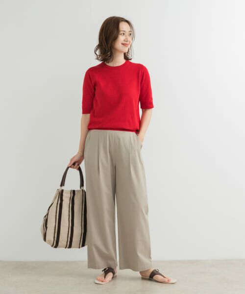 URBAN RESEARCH DOORS / アーバンリサーチ ドアーズ ニット・セーター | 『UR TECH ひやサラクール』コットンハーフスリーブKNIT | 詳細6