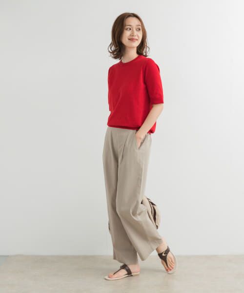 URBAN RESEARCH DOORS / アーバンリサーチ ドアーズ ニット・セーター | 『UR TECH ひやサラクール』コットンハーフスリーブKNIT | 詳細7