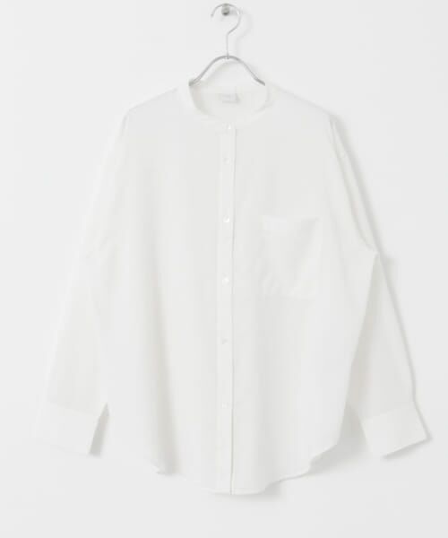 『UR TECH』バンドカラーシャツ　URBAN RESEARCH DOORS URBAN RESEARCH DOORS｜『UR TECH 高機能リネン』オープンカラー