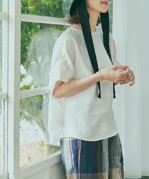 Uhura - Charcoal | Printed Linen Fabric | Linwood