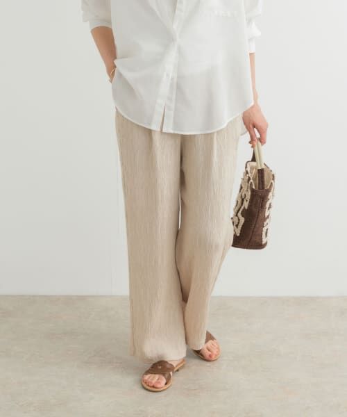 URBAN RESEARCH DOORS/アーバンリサーチ ドアーズ 楊柳イージーパンツ L.BEIGE M URBAN RESEARCH DOORS/アーバンリサーチ ドアーズ 楊柳イージーパンツ L.BEIGE M