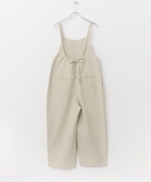 コットンリネンBACKギャザーサロペット （サロペット