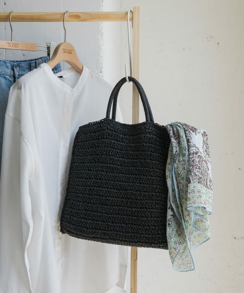 URBAN RESEARCH DOORS/アーバンリサーチ ドアーズ ペーパートートバッグ BLACK one URBAN RESEARCH DOORS/アーバンリサーチ ドアーズ ペーパートートバッグ BLACK one