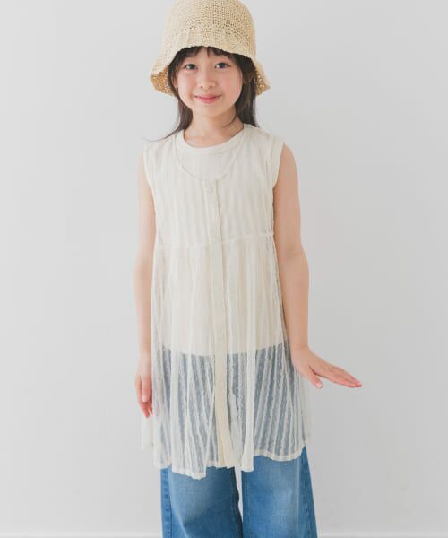 URBAN RESEARCH DOORS/アーバンリサーチ ドアーズ 『WEB/一部店舗限定サイズ』チュールチュニック(KIDS) IVORY 150 URBAN RESEARCH DOORS/アーバンリサーチ ドアーズ 『WEB/一部店舗限定サイズ』チュールチュニック(KIDS) IVORY 150