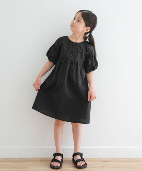 URBAN RESEARCH DOORS/アーバンリサーチ ドアーズ サッカー2WAYワンピース(KIDS) BLACK 120 URBAN RESEARCH DOORS/アーバンリサーチ ドアーズ サッカー2WAYワンピース(KIDS) BLACK 120