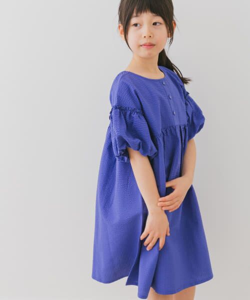 URBAN RESEARCH DOORS/アーバンリサーチ ドアーズ サッカー2WAYワンピース(KIDS) BLUE 135 URBAN RESEARCH DOORS/アーバンリサーチ ドアーズ サッカー2WAYワンピース(KIDS) BLUE 135