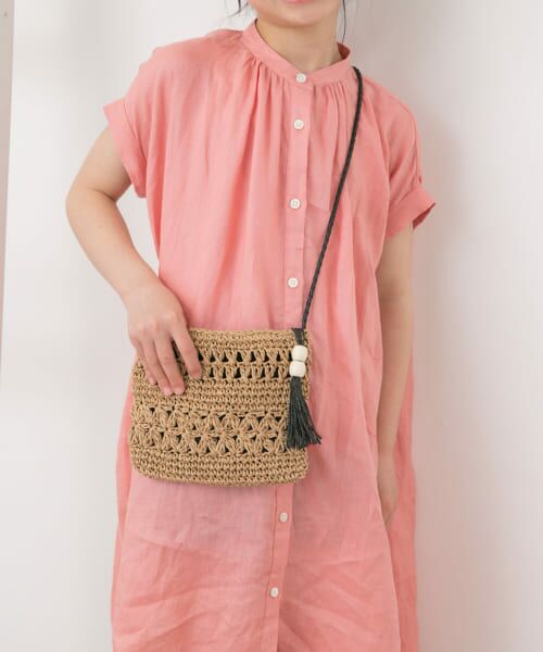 URBAN RESEARCH DOORS/アーバンリサーチ ドアーズ ペーパー編みポシェット(KIDS) BEIGE one URBAN RESEARCH DOORS/アーバンリサーチ ドアーズ ペーパー編みポシェット(KIDS) BEIGE one