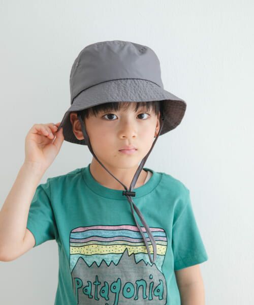 URBAN RESEARCH DOORS/アーバンリサーチ ドアーズ 『親子リンク』撥水タフタバケットハット(KIDS) GRAY one URBAN RESEARCH DOORS/アーバンリサーチ ドアーズ 『親子リンク』撥水タフタバケットハット(KIDS) GRAY one