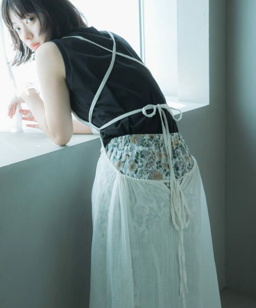 セール】 『別注』olu'ment×DOORS コットンモス刺繍ワンピース