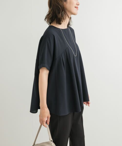 URBAN RESEARCH DOORS / アーバンリサーチ ドアーズ Tシャツ | フレア切替えブラウス | 詳細10