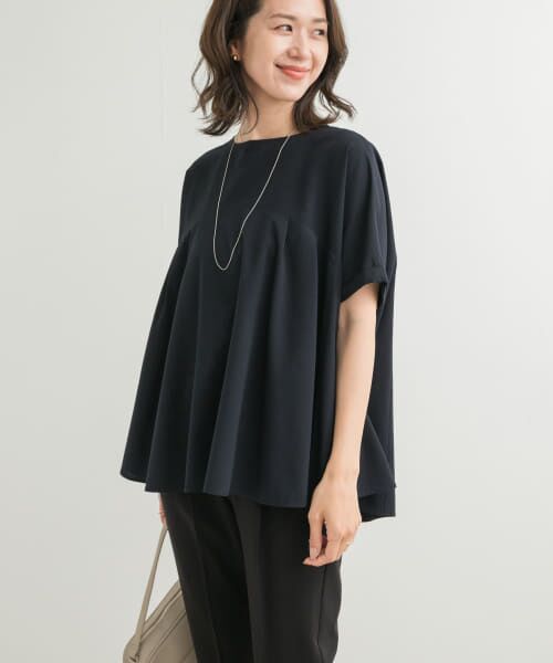 URBAN RESEARCH DOORS / アーバンリサーチ ドアーズ Tシャツ | フレア切替えブラウス | 詳細12
